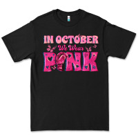 Black In October We Wear Pink Premium Tee - texasbilliewilder