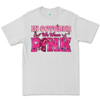 Dove Grey In October We Wear Pink Premium Tee - texasbilliewilder