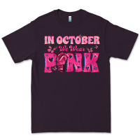 Plum In October We Wear Pink Premium Tee - texasbilliewilder