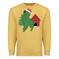 Antique Gold Christmas Dog Premium Sweatshirt - Bettercallsaul