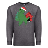 Charcoal Heather Christmas Dog Premium Sweatshirt - Bettercallsaul
