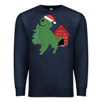 Navy Christmas Dog Premium Sweatshirt - Bettercallsaul