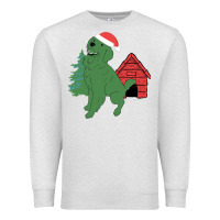 Oatmeal Heather Christmas Dog Premium Sweatshirt - Bettercallsaul