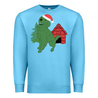 Ocean Blue Christmas Dog Premium Sweatshirt - Bettercallsaul