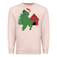 Pale Pink Christmas Dog Premium Sweatshirt - Bettercallsaul
