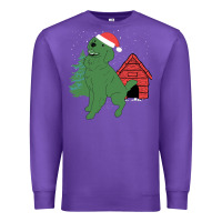 Purple Christmas Dog Premium Sweatshirt - Bettercallsaul