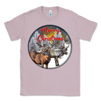 Lilac mule buck deer christmas Classic Tee - LillyAllenDesigns
