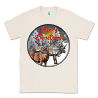 Natural mule buck deer christmas Classic Tee - LillyAllenDesigns