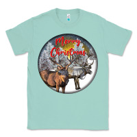 Seafoam mule buck deer christmas Classic Tee - LillyAllenDesigns