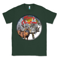 Sports Green mule buck deer christmas Classic Tee - LillyAllenDesigns