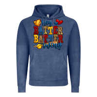 Vintage Denim hey batter batter swing softball Vintage Hoodie - Jasminsmagicworld