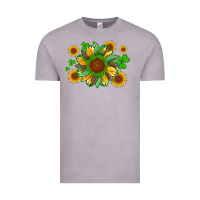 Vintage Zinc st patricks sunflowers with shamrock and glitters with leopard Vintage Tee - Artiststas