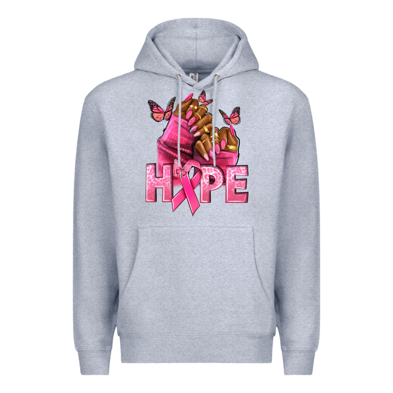 Hope Cancer Nails Premium Hoodie by NancyCooperArtShop | Teevron