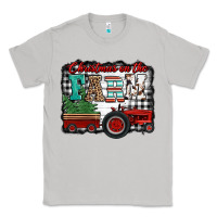 Moon Dust christmas on the farm tractor buffalo plaid Classic Tee - Jasminsmagicworld