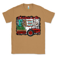 Toasted Coconut christmas on the farm tractor buffalo plaid Classic Tee - Jasminsmagicworld
