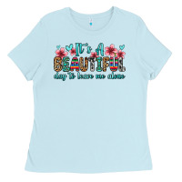 Baby Blue it s a beautiful day to leave me alone Ladies Tee - Zillion Design Studio