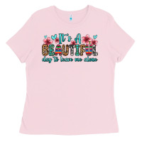 Bubblegum Pink it s a beautiful day to leave me alone Ladies Tee - Zillion Design Studio