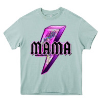 Arona mama neon leopard lightning bolt Heavy Core Tee - texasbilliewilder