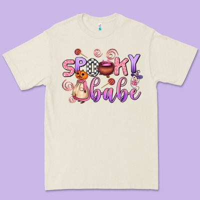 Spooky Babe Premium Tee Designed By Adodesignshop
