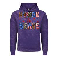 Cloud Purple honor the brave Vintage Hoodie - Artiststas