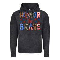 Vintage Black honor the brave Vintage Hoodie - Artiststas