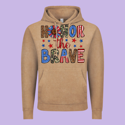 Honor The Brave Vintage Hoodie Designed By Artiststas