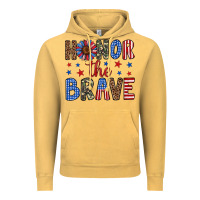 Vintage Mustard honor the brave Vintage Hoodie - Artiststas