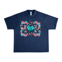 Navy cherry blossoms mom Urban Heavy Tee - Artiststas
