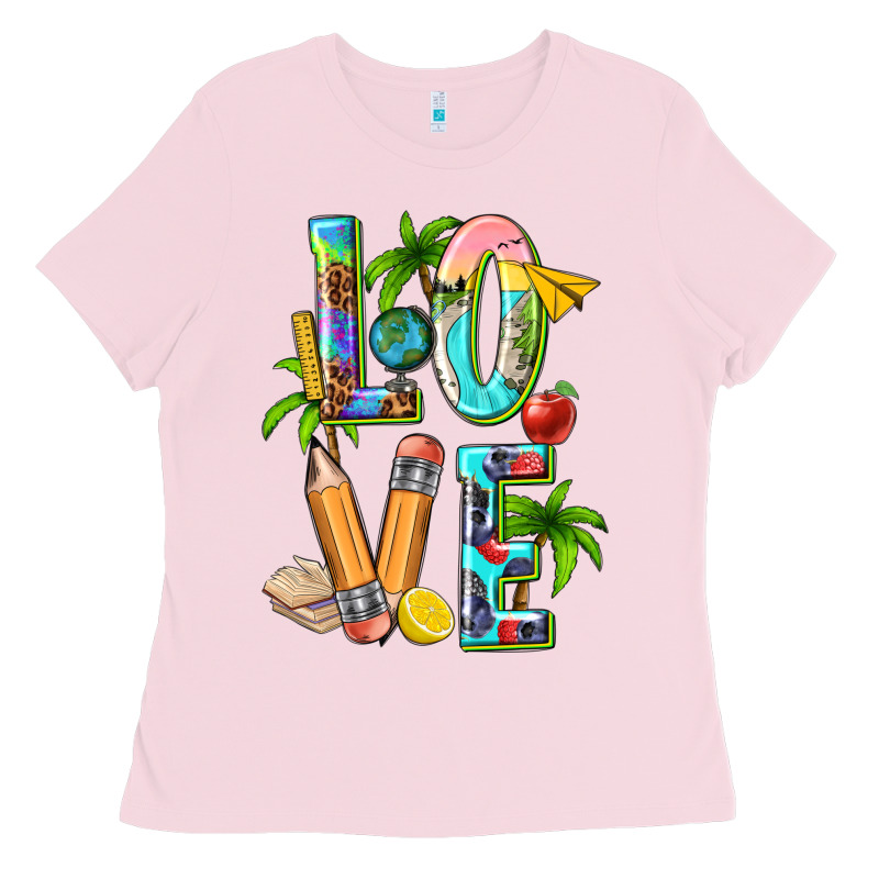 Summer Love Teacher Ladies Tee by texasbilliewilder | Teevron