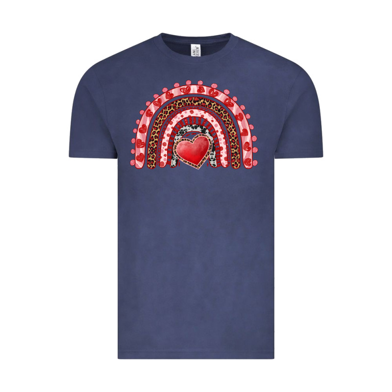 Valentine's Day Rainbow With Heart Vintage Tee by AdoDesignShop | Teevron