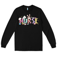 Black easter nurse Long Sleeve Tee - MaliasSmallBusiness