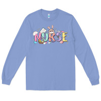Colony Blue easter nurse Long Sleeve Tee - MaliasSmallBusiness
