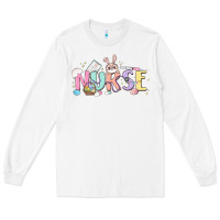 White easter nurse Long Sleeve Tee - MaliasSmallBusiness