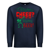 Navy Christmas Cheer I Thought You Said Christmas Beer Premium Sweatshirt - Bettercallsaul