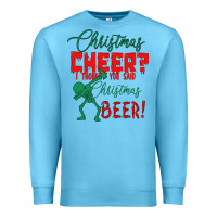 Ocean Blue Christmas Cheer I Thought You Said Christmas Beer Premium Sweatshirt - Bettercallsaul