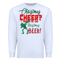 White Christmas Cheer I Thought You Said Christmas Beer Premium Sweatshirt - Bettercallsaul