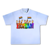 Grape Ice human with hands and pride flags Urban Heavy Tee - AdoDesignShop