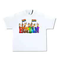 White human with hands and pride flags Urban Heavy Tee - AdoDesignShop