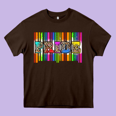Pride Barcode Heavy Core Tee Designed By Zillion Design Studio
