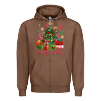 Merry Christmas Tree With Gift Box Zipper Hoodie | Teevron
