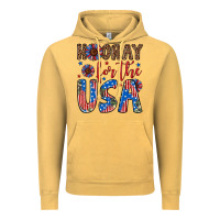 Vintage Mustard hooray for the usa Vintage Hoodie - Artiststas