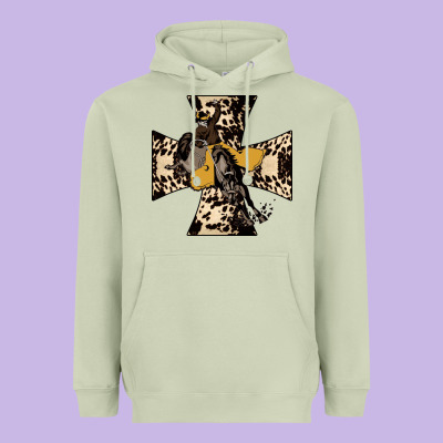 Leopard Bucking Bronco Heavyweight Hoodie Designed By Bettercallsaul