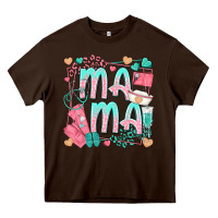 Chocolate Brown mama nurse Heavy Core Tee - texasbilliewilder