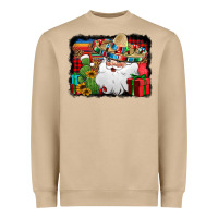 Mushroom Santa Claus Spanish Christmas Heavyweight Sweatshirt - Jasminsmagicworld