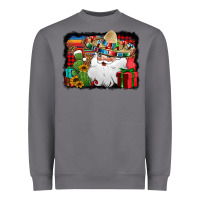 Storm Santa Claus Spanish Christmas Heavyweight Sweatshirt - Jasminsmagicworld