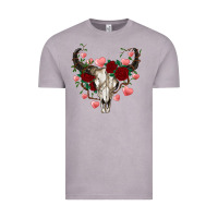 Vintage Zinc valentine's bull skull Vintage Tee - AdoDesignShop