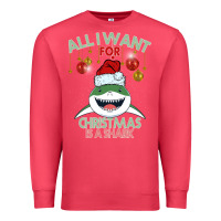 Cardinal All I Want For Christmas Is A Shark Premium Sweatshirt - Bettercallsaul