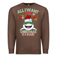 Chestnut All I Want For Christmas Is A Shark Premium Sweatshirt - Bettercallsaul