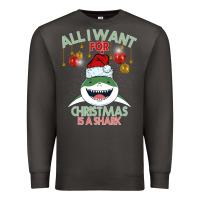 Smoke All I Want For Christmas Is A Shark Premium Sweatshirt - Bettercallsaul