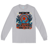 Moon Dust dream' in red white and blue Long Sleeve Tee - MaliasSmallBusiness